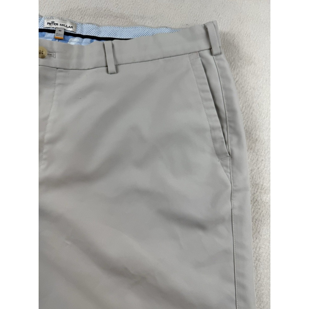 Peter Millar Performance Golf Shorts Mens 40 Gray Casual Summer - Picture 2 of 14